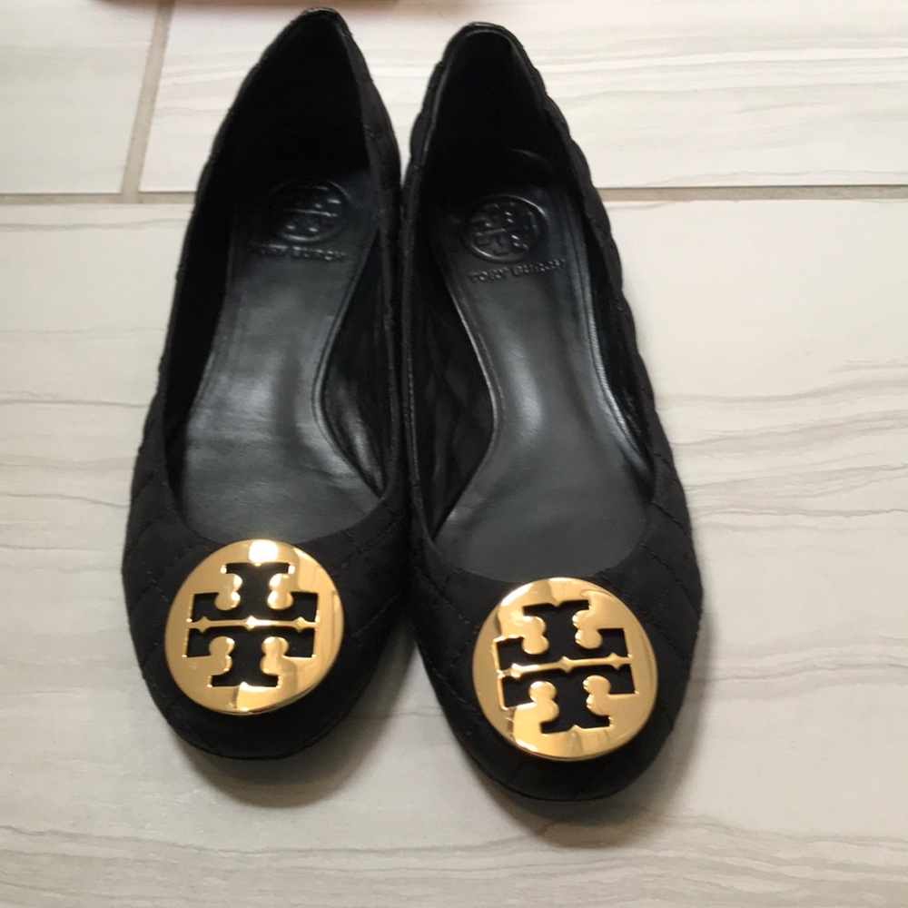 Tory Burch Ballet flat in Black/Gold